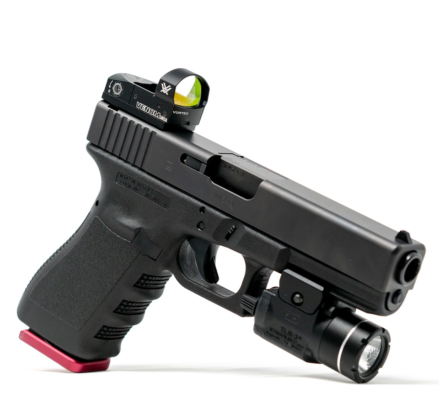 Pistol Handgun Glock Mount Plate for VORTEX VENOM and VIPER Micro Red Dot Sight 